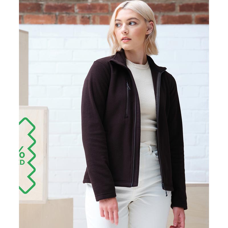 Women's Honestly made recycled full zip fleece - Navy Wom 10